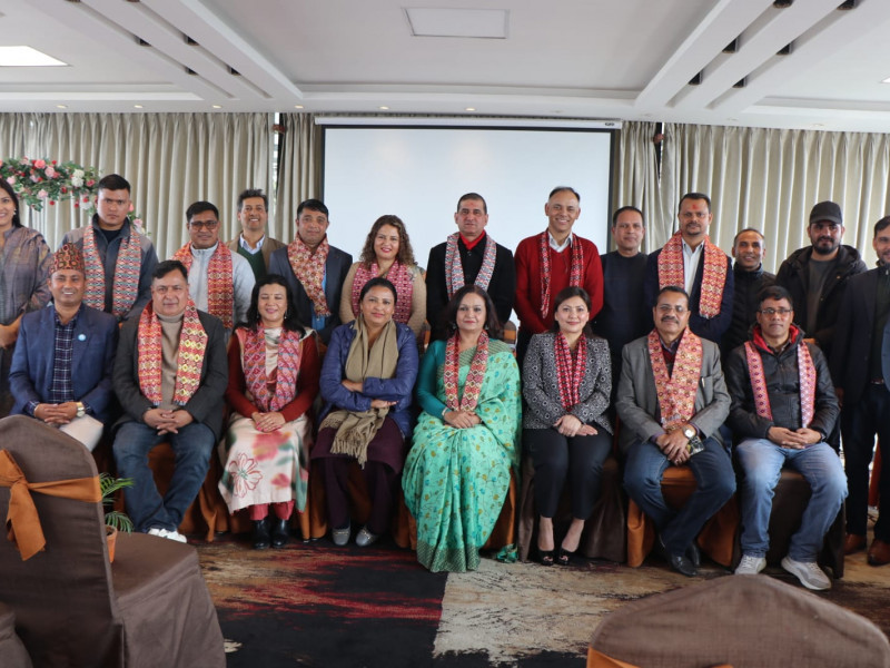  Glimpse from the felicitation program organized by International Alert to honor the outgoing committee and welcome the newly elected committee of Federation of Nepali Journalists. 