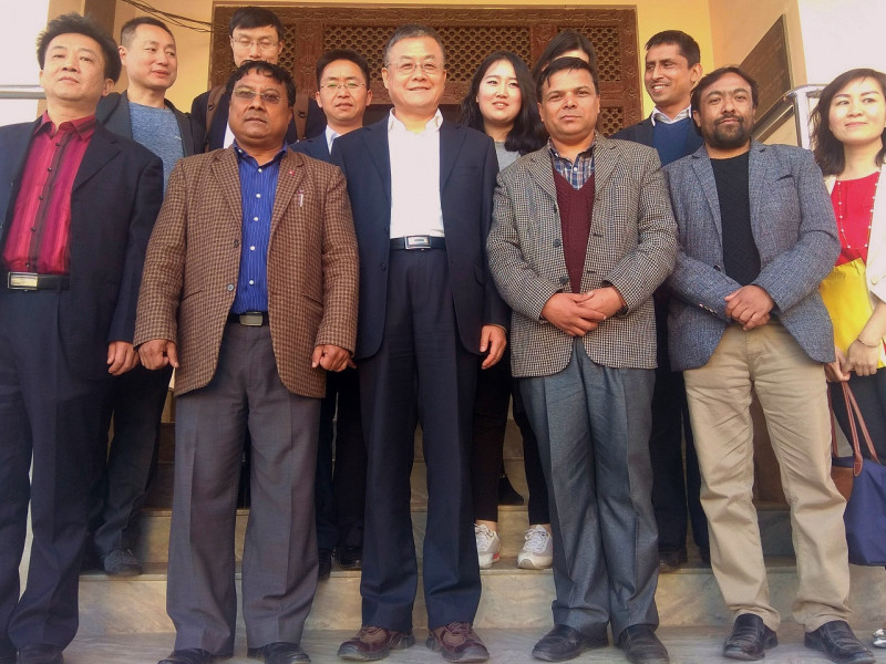 Chinese Information Department delegates visit FNJ Headquarter.